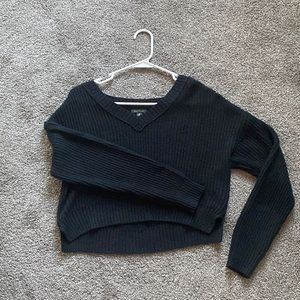 Target XS black cropped sweater